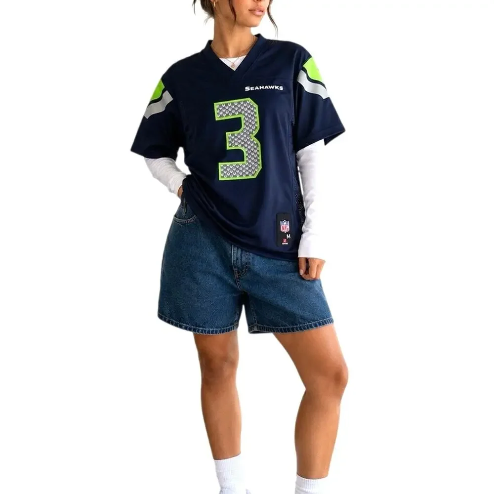 Seattle Seahawks Russell Wilson #3 Jersey Youth M 10/12 NFL Team Apparel